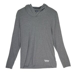 Facebook Employee Hooded Long Sleeve T-Shirt Mens M‎ Grey Meta